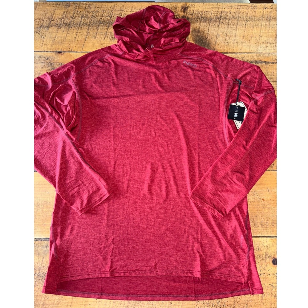NWT NRS Mens Silkweight Long Sleeve UPF 50 Performance Hooded Shirt Size XXL